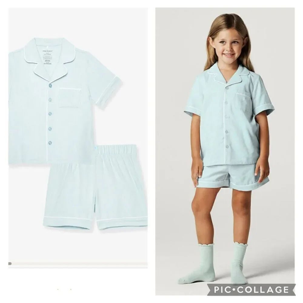 Posh Peanut Flannelette Luxe Pajama Short Set